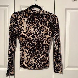 Gaze Brand | Soft Long sleeve Cheetah Print Shirt Top Casual Comfy
